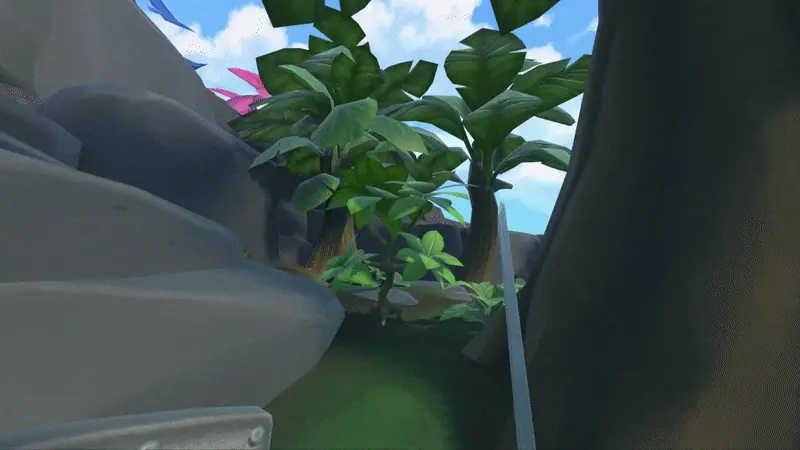 A warrior fighting a treant